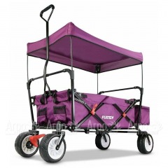 Тележка ручная Fuxtec CT-350P с навесом фиолетовая в Курске