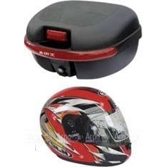 Комплект H2 (Кофр из мягкого (РР) пластика + 1 шлем-интеграл внутри) в Курске