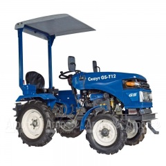 Многофункциональный минитрактор Garden Scout (Скаут) T-12DIF + фреза + двухкорпусный плуг + навес в Курске