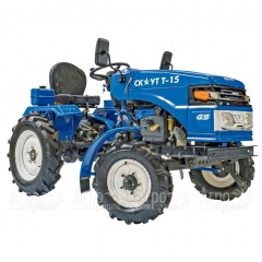 Многофункциональный минитрактор Garden Scout (Скаут) T-15DIF VT + двухкопрусный плуг + почвофреза в Курске