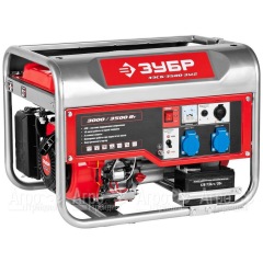 Бензогенератор Зубр ЗЭСБ-3500-ЭМ2 3.5 кВт с электростартером в Курске