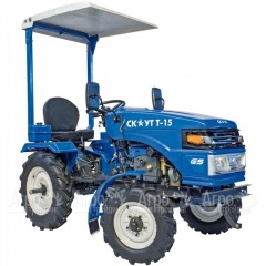 Многофункциональный минитрактор Garden Scout (Скаут) T-15DIF VT + почвофреза + двухкопрусный плуг + навес в Курске