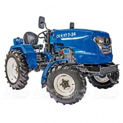 Многофункциональный минитрактор Garden Scout (Скаут) Т24 DIFF VT с отвалом и цепями для уборки снега в Курске