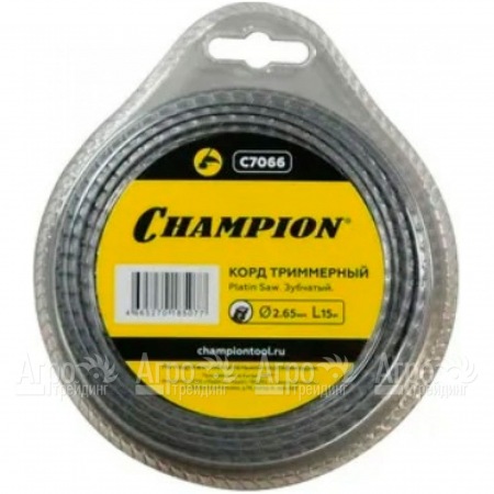 Корд триммерный Champion Platin Saw 2.65мм, 15м (зубчатый)  в Курске