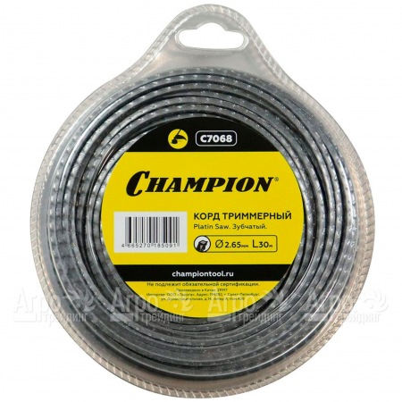 Корд триммерный Champion Platin Saw 2.65мм, 30м (зубчатый)  в Курске