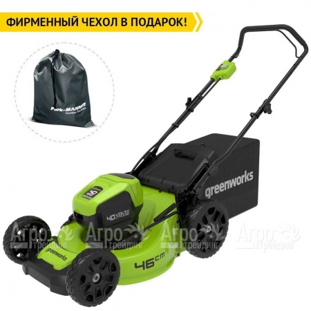 Газонокосилка аккумуляторная GreenWorks GD40LM46HP 4 Ач  в Курске