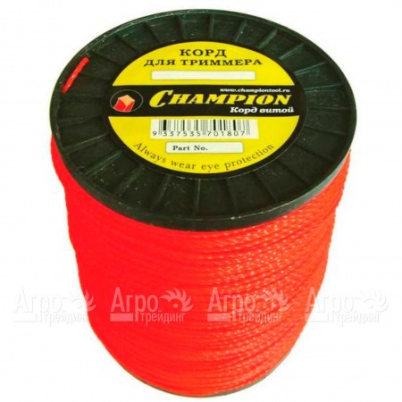 Корд триммерный Champion Twisted Square 4.8 мм х 65 м (витой квадрат) + нож  в Курске