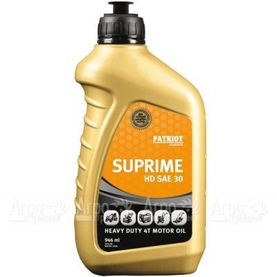 Масло Patriot Supreme HD SAE 30 946 мл для 4-х тактных двигателей в Курске