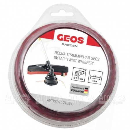Леска триммерная витая GEOS by Al-Ko Twist Whisper 3.0 мм, 15 м в блистере в Курске