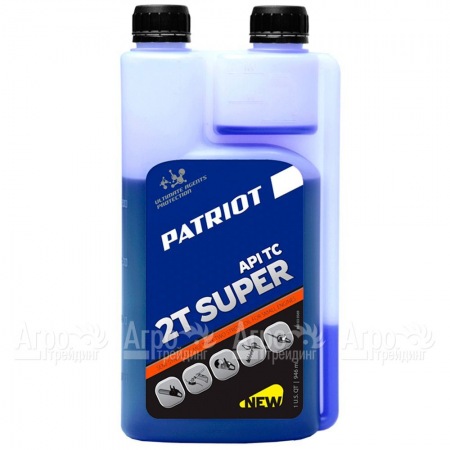 Масло полусинтетическое с дозатором Patriot Super Active 2T 0.946 л для 2-х тактных двигателей  в Курске