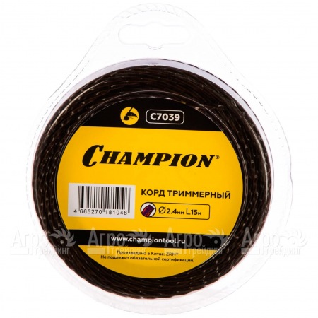 Корд триммерный Champion Magic 2.4мм, 15м (витой квадрат)  в Курске
