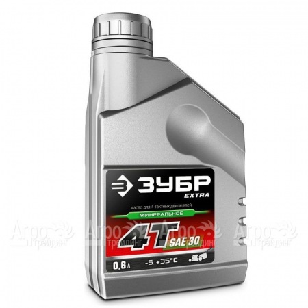 Масло минеральное Зубр Extra 4Т-SAE 30 0.6 л для 4-х тактных двигателей в Курске
