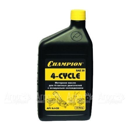 Масло минеральное Champion SAE30 1 л для 4-х тактных двигателей в Курске