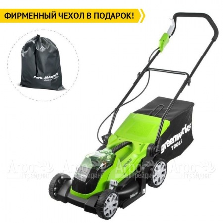Газонокосилка аккумуляторная GreenWorks G-Max G40LM35K2 40V 35 см в Курске