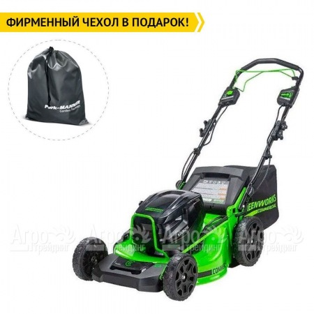 Газонокосилка аккумуляторная GreenWorks GC82HPLM51 (без аккумулятора и зарядного устройства)  в Курске