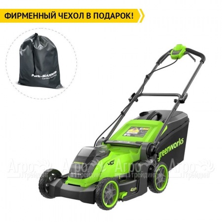 Газонокосилка аккумуляторная GreenWorks GD40LM411 4 Ач в Курске