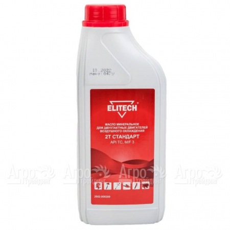 Масло минеральное Elitech 2002.000200 API TC, M/F 3 1 л для 2-х тактных двигателей в Курске