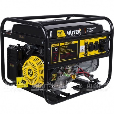 Бензиновый генератор Huter DY8000LX 6.5 кВт с колёсами в Курске