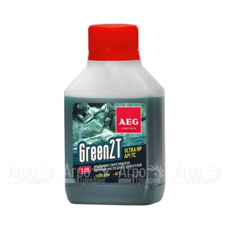 Масло синтетическое AEG Green HP 2T Motor Oil API TC 100 мл для 2-х тактных двигателей в Курске