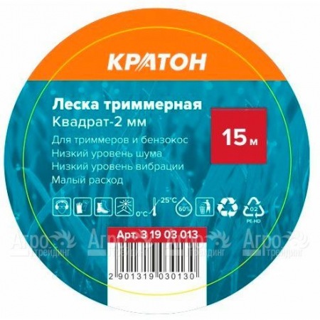 Леска триммерная Кратон Квадрат-2 мм в Курске