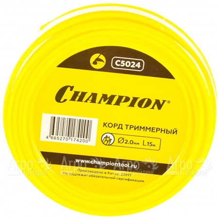 Корд триммерный Champion Star 2.0мм, 15м (звезда) в Курске