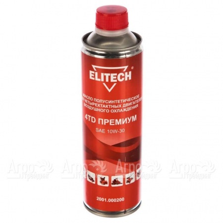Масло моторное полусинтетическое Elitech 2001.000200 SAE 10W-30 0.6 л для 4-х тактных двигателей в Курске