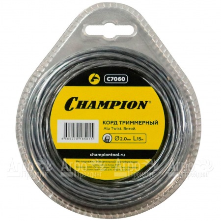 Корд триммерный Champion Alu Twist 2.0мм, 15м (витой) в Курске