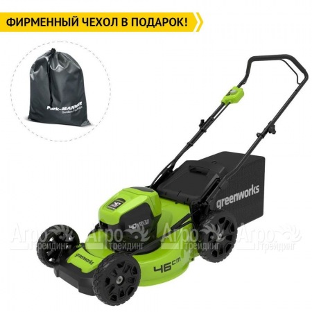 Газонокосилка аккумуляторная GreenWorks GD40LM46HP 6 Ач в Курске