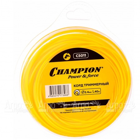 Корд триммерный Champion Round 2.4мм, 40м (круглый)  в Курске