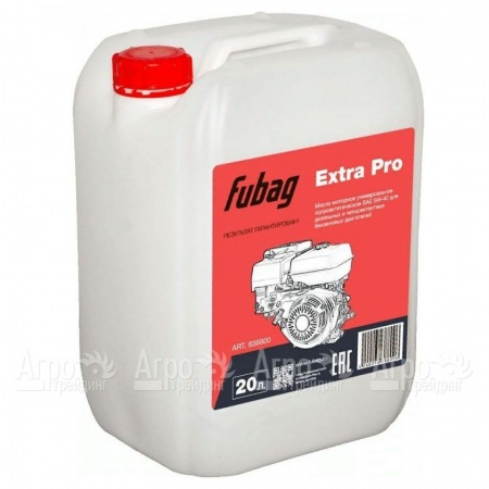 Масло моторное полусинтетическое Fubag Extra Pro SL/CF SAE 5W-40 20 л для 4-тактных двигателей в Курске