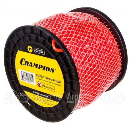 Корд триммерный Champion Twisted Square 4.0мм, 95м (витой квадрат)+нож  в Курске