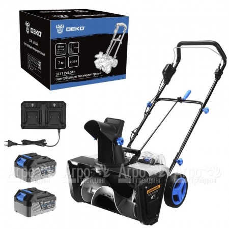 Снегоуборщик аккумуляторный DEKO ST41 2х5 Ач в Курске