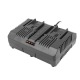 Комплект WA3611 20V: 2 аккумулятора 4Ач и двойное зарядное устройство 2А для аккумуляторной техники Worx в Курске